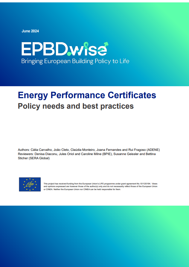 EPBD.wise Energy Performance Certificates Policy Needs Report